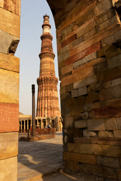 Qutub Minar Nuova Delhi India - foto stock