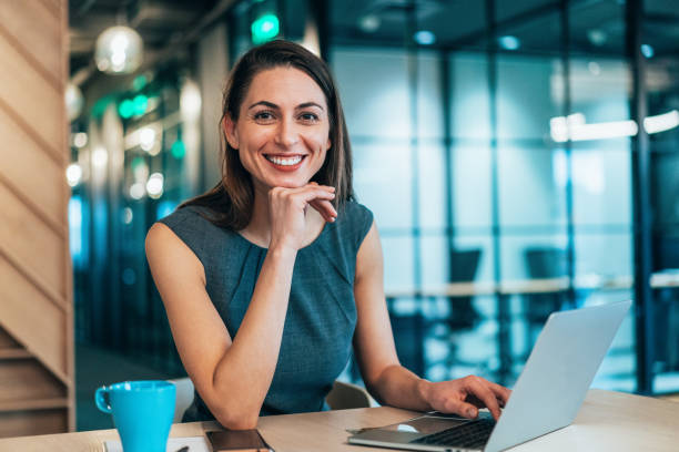 istock Business woman working in the office 1253044307