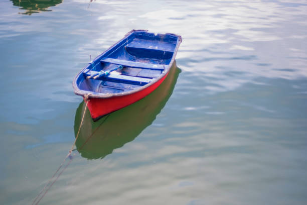 istock Motorboat in the harbor 1253045593