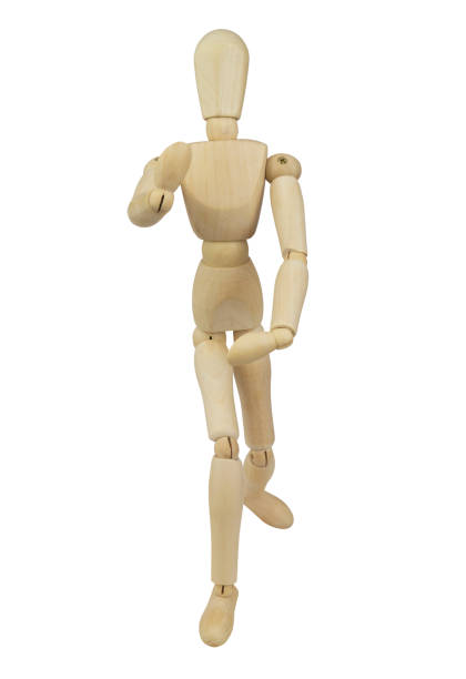 istock Wooden mannequin isolated 1253048144