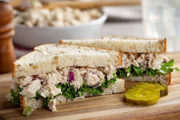 istock Tuna Fish Sandwich on Bread 1253053815