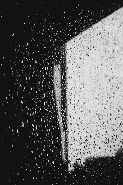 istock Raindrops on window glass,condensation on the window,natural background 1253054198