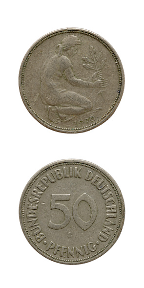 50-Pfennig-Coin, Germany, 1970