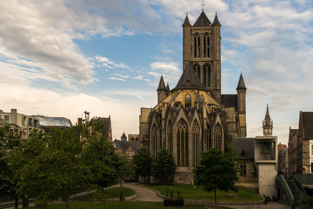 istock Saint Nicholas Church in Ghent 1253055559