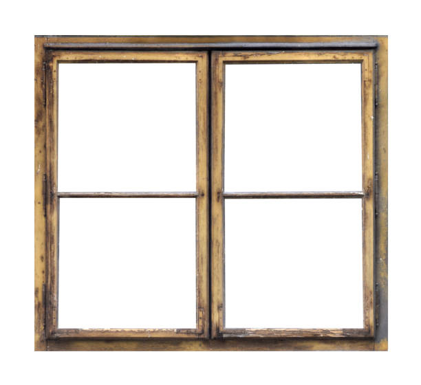 istock Vintage wooden window 1253059122