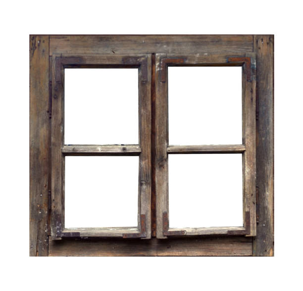 istock Vintage wooden window 1253059143