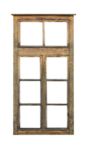 istock Vintage wooden window 1253059144