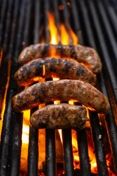 istock smoked sausage on the grill 1253060882