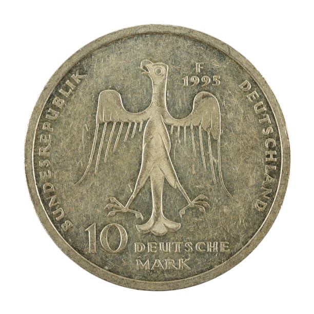 istock 10 german mark coin special edition (1995) reverse isolated on white background 1253073545