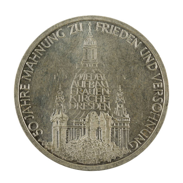 istock 10 german mark coin special edition (1995) obverse isolated on white background 1253074250