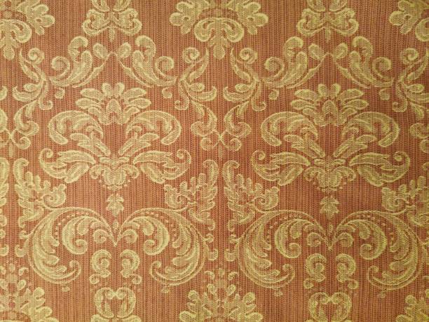 istock brocade fabric in orange 1253085768