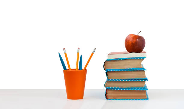 istock Back to school, pile of books 1253086909