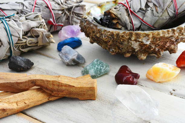 istock Chakra Healing Crystals and White Sage 1253089468