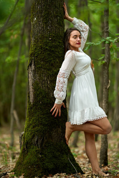 istock Beauty model posing outdoor 1253094205