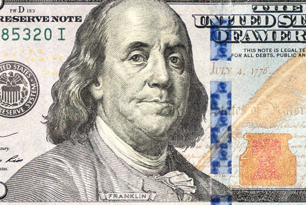 istock Close-up of a hundred dollar bill. 1253094748