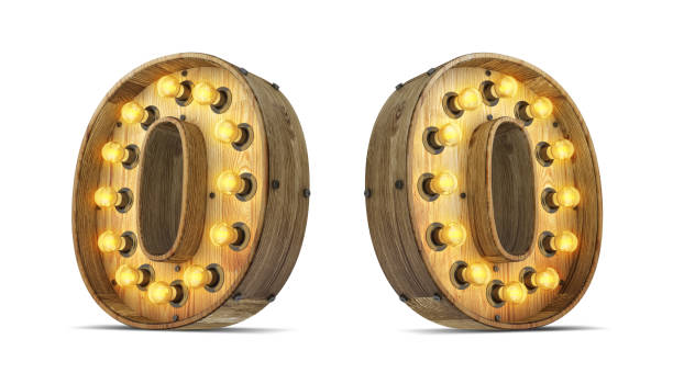 istock Wood alphabet light bulb 3d rendering illustration with clipping paths. 1253100326