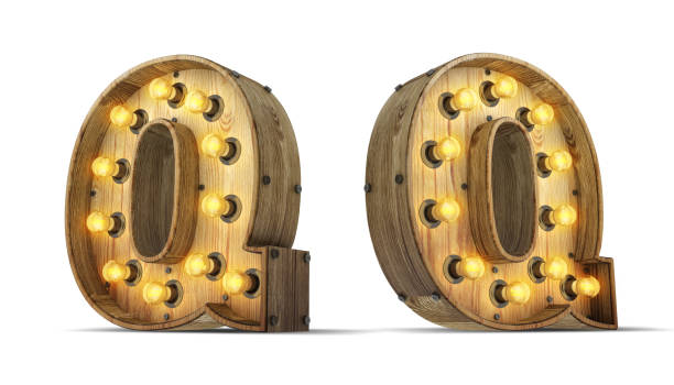 istock Wood alphabet light bulb 3d rendering illustration with clipping paths. 1253100399