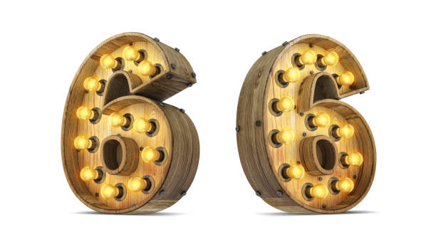 istock Wood number light bulb 3d rendering illustration with clipping paths. 1253103675