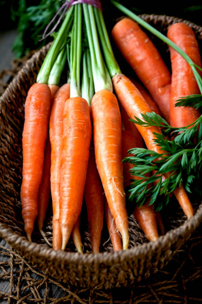 istock ripe carrots in a basket 1253107428