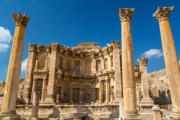 istock Temple of artemis, Jerash Jordan 1253110844