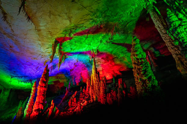 istock Stunning Huanglong Yellow Dragon Cave 1253113345
