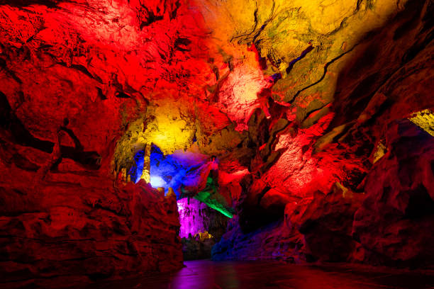 istock Stunning Huanglong Yellow Dragon Cave 1253113790