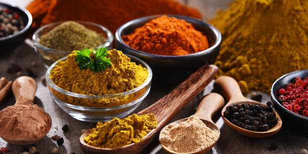 istock Variety of spices on kitchen table 1253116634