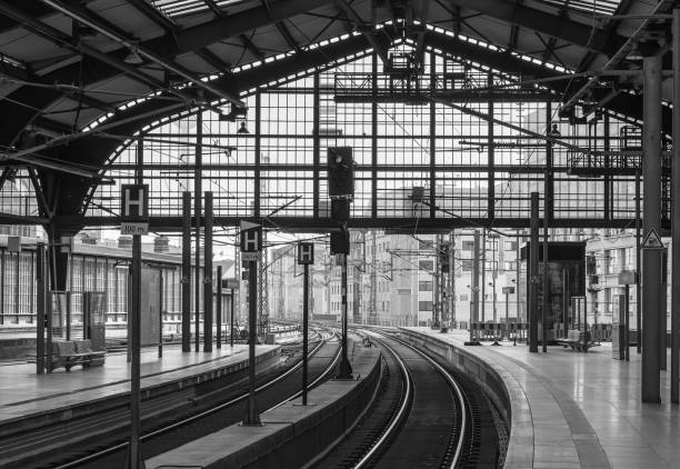 istock Railroad Station Platform In City 1253117797