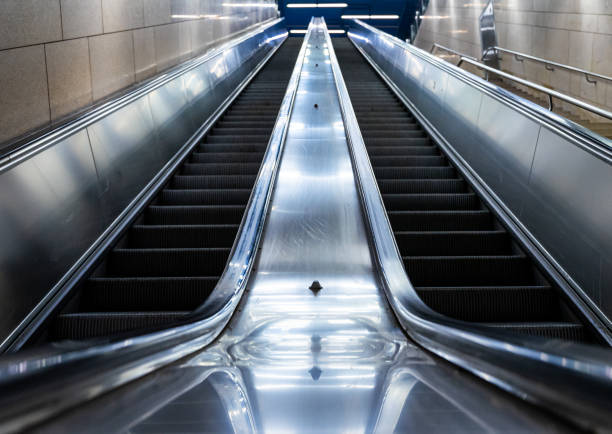 istock High Angle View Of Escalator 1253117820