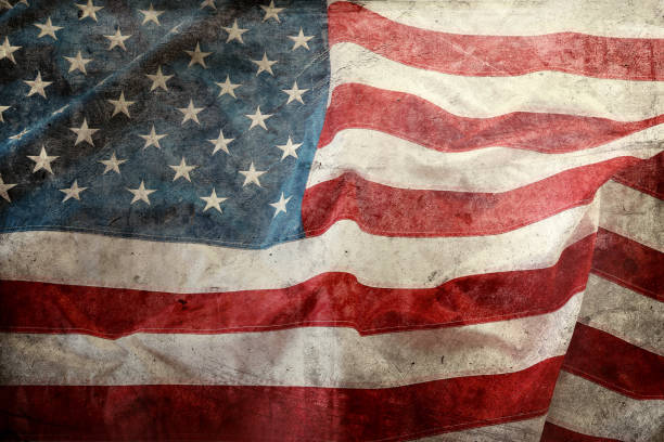 istock Grunge American flag 1253118036