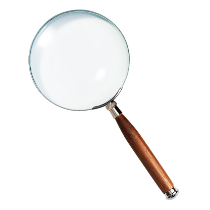 Magnifying Glass isolated on White Background. Search icon.