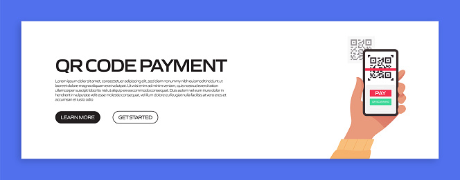 Normal Payment Code The New Normal Concept Qr Code Payment Vector Illustration Stock ...