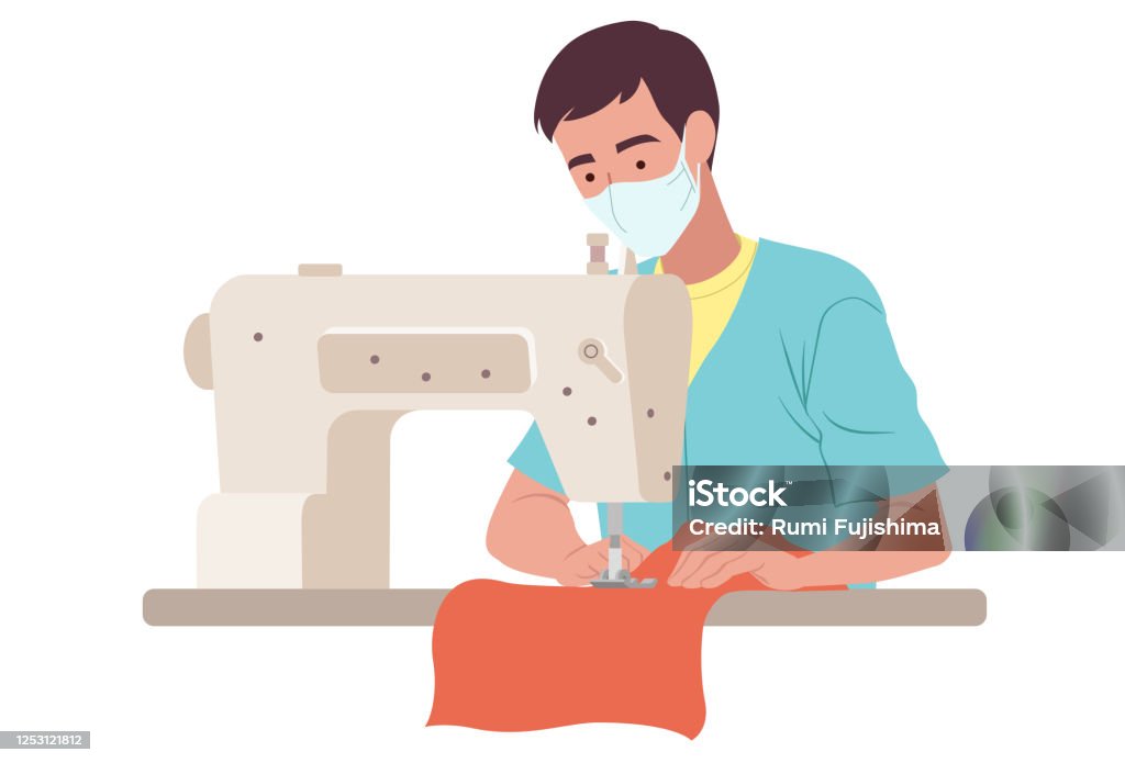 Textile Industry Stock Illustration - Download Image Now - Adult, Adults  Only, Backstop - iStock