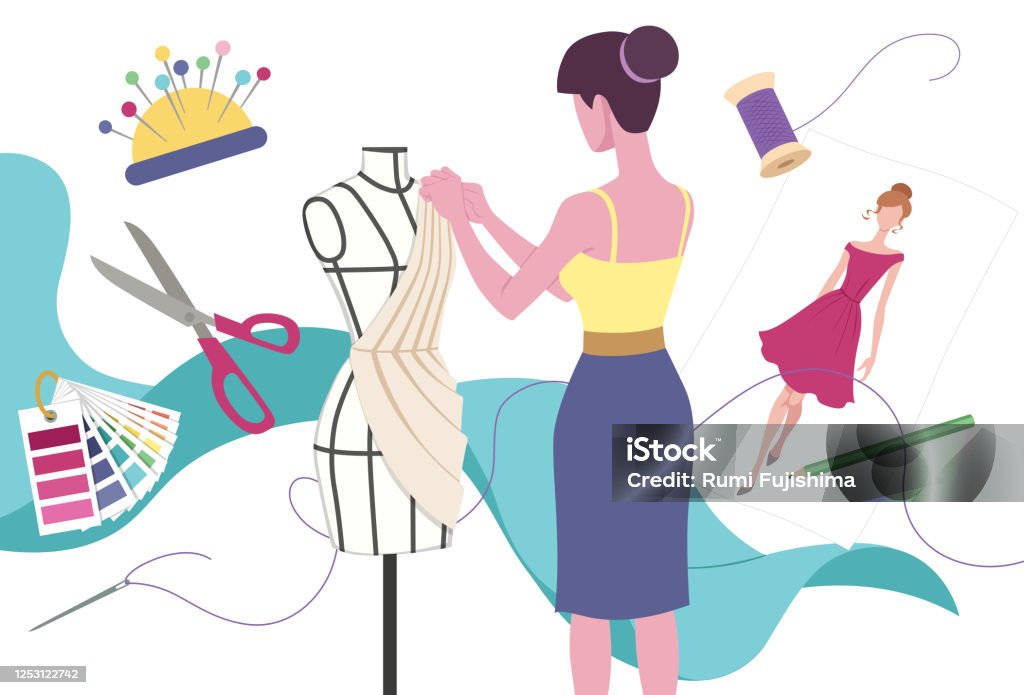 Fashion Industry Stock Illustration - Download Image Now - Fashion