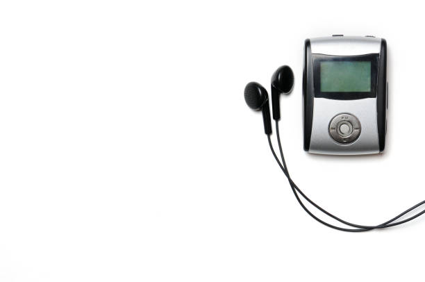 istock Vintage digital music player on a white background 1253131435