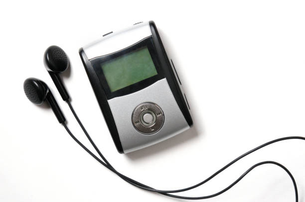 istock Vintage digital music player on a white background 1253131447