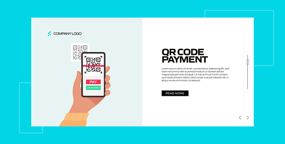 Normal Payment Code The New Normal Concept Qr Code Payment Vector Illustration Stock ...