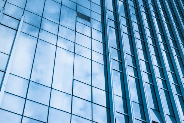 Urban abstract - windowed corner of office building