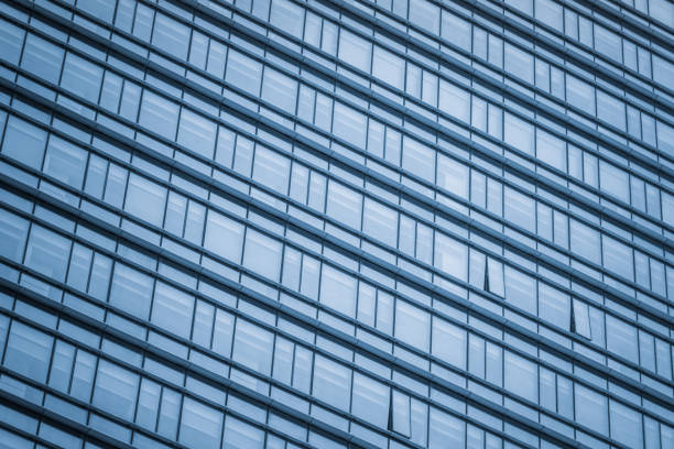Urban abstract - windowed corner of office building