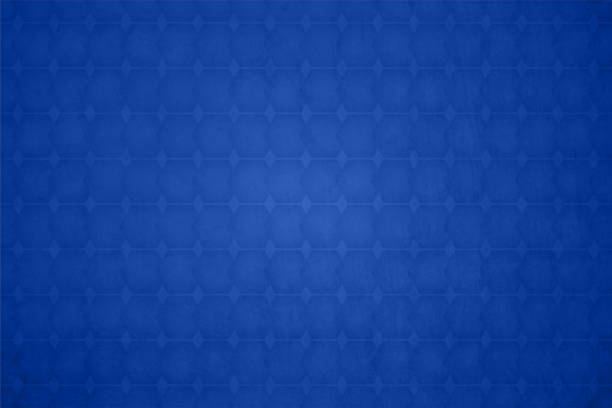 Bright royal blue coloured grunge chequered background with seamless pattern of interconnected  small rhombus shapes all over Horizontal vector illustration of a bright royal blue coloured grunge backgrounds with checkered pattern made of connected small rhombus shapes all over. The design is semi seamless, the pattern being seamless while the grunge is not seamless. royal blue stock illustrations