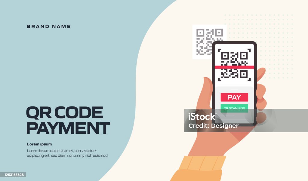 Normal Payment Code The New Normal Concept Qr Code Payment Vector Illustration Stock ...