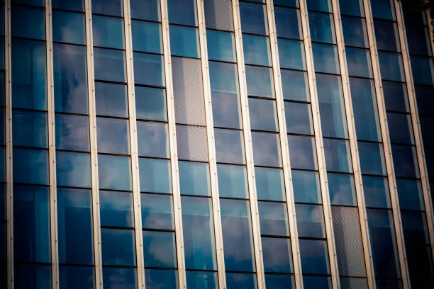 Urban abstract - windowed corner of office building
