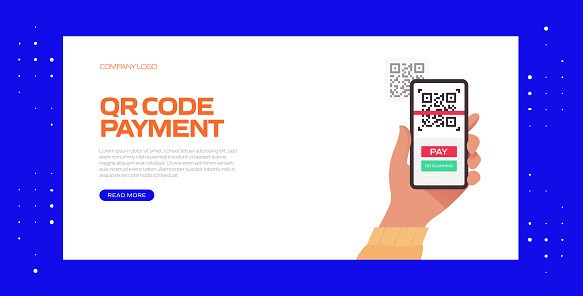 Normal Payment Code The New Normal Concept Qr Code Payment Vector Illustration Stock ...