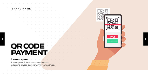 Normal Payment Code The New Normal Concept Qr Code Payment Vector Illustration Stock ...