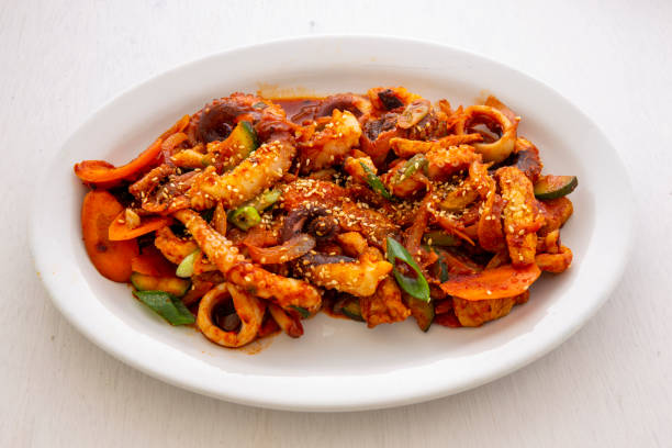 istock Korean Style Spicy Squid 1253179373