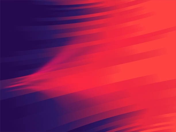 Abstract Red Blue Color Background With Motion Blur Effect Vector  Illustration Stock Illustration - Download Image Now - iStock
