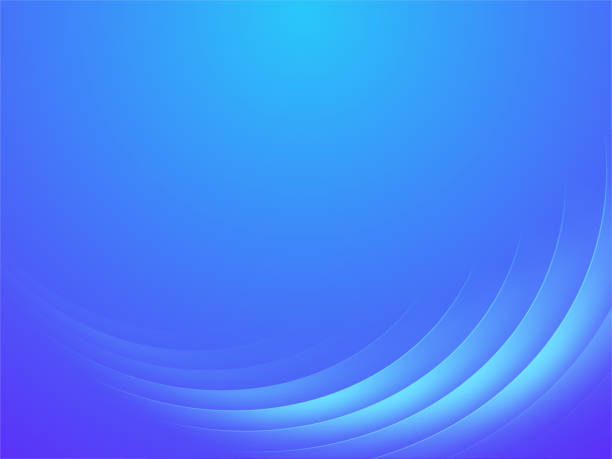 빛나는 파도, 벡터 일러스트와 추상적 인 파란색 색상 배경 - abstract backgrounds blue circle stock illustrations