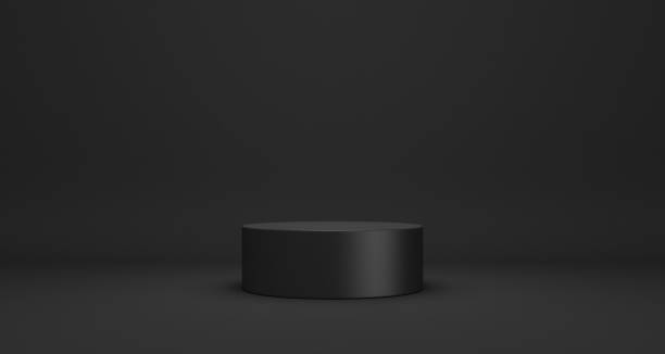 istock Empty podium or pedestal Product display 3D rendering stand concept 1253186743