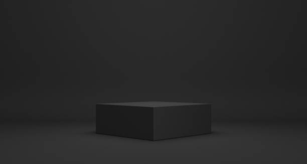 istock Empty podium or pedestal Product display 3D rendering stand concept 1253186745