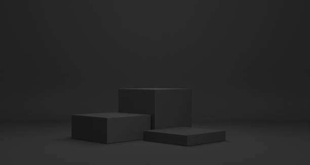 istock Empty podium or pedestal Product display 3D rendering stand concept 1253186746